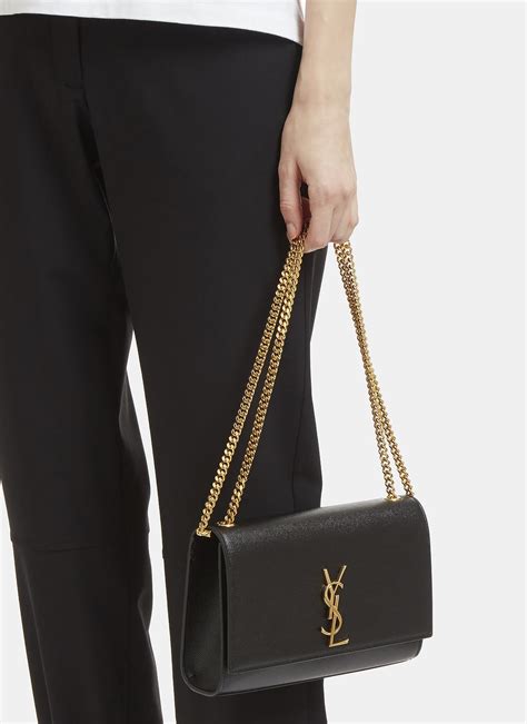 medium kate ysl dark red|YSL kate medium black.